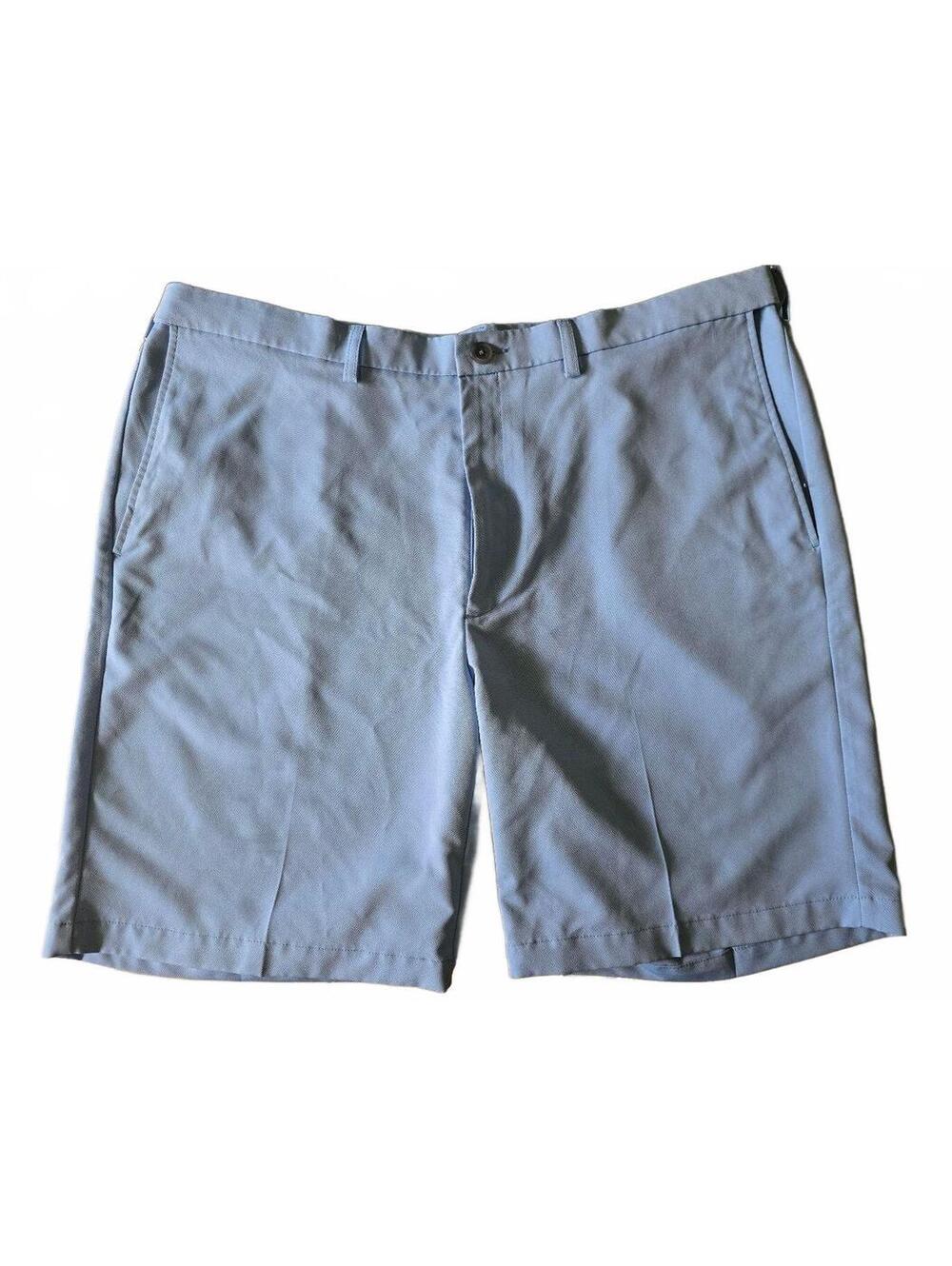 Haggar Men's Cool 18 Pro Shorts Size 42 Light Blue Performance HS10402